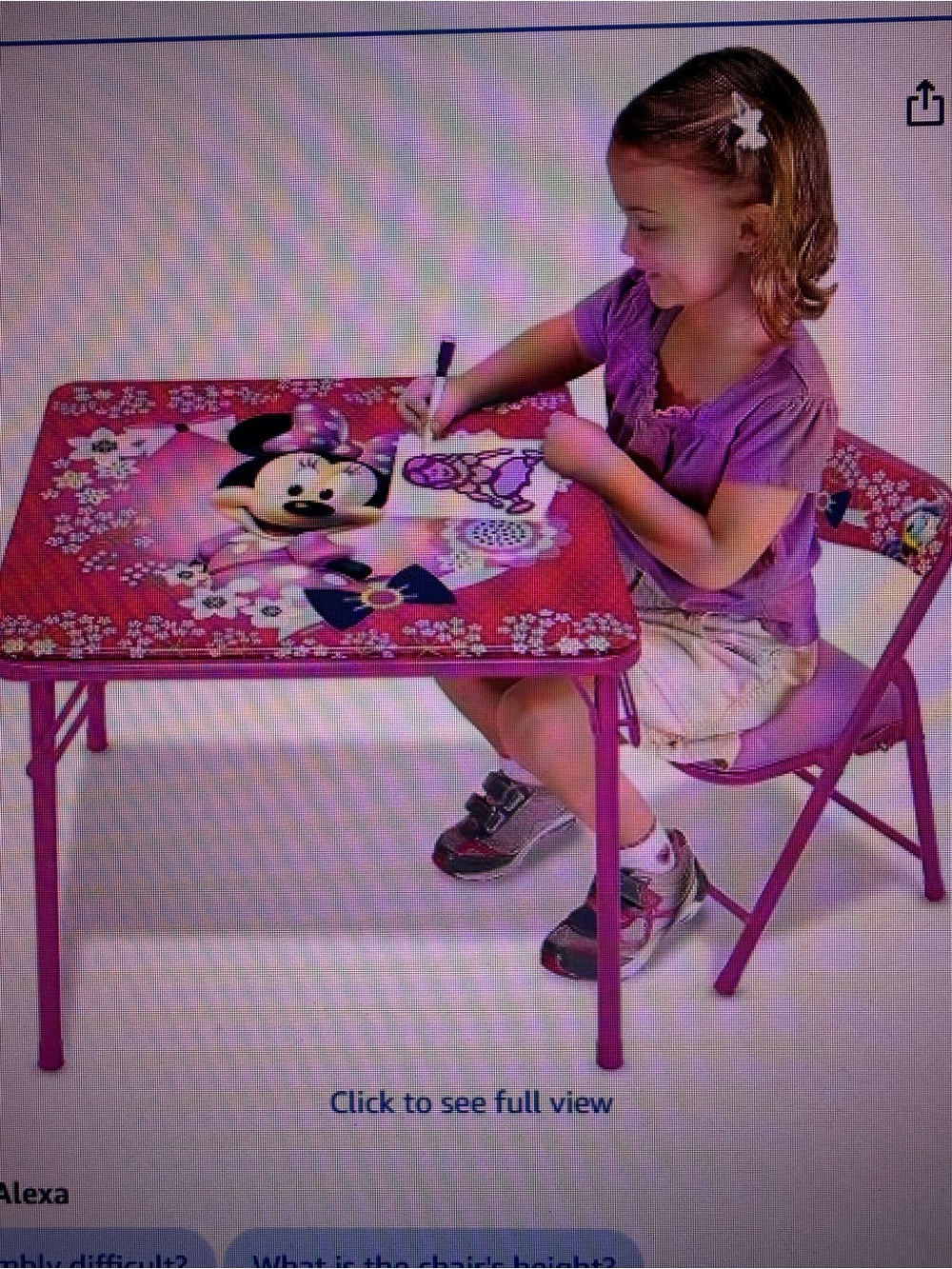 Table and Chair set for Toddlers “Minnie Mouse”